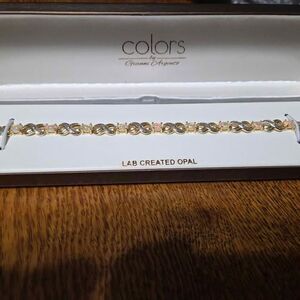 Colors by Gianni Argento bracelet with lab created opal